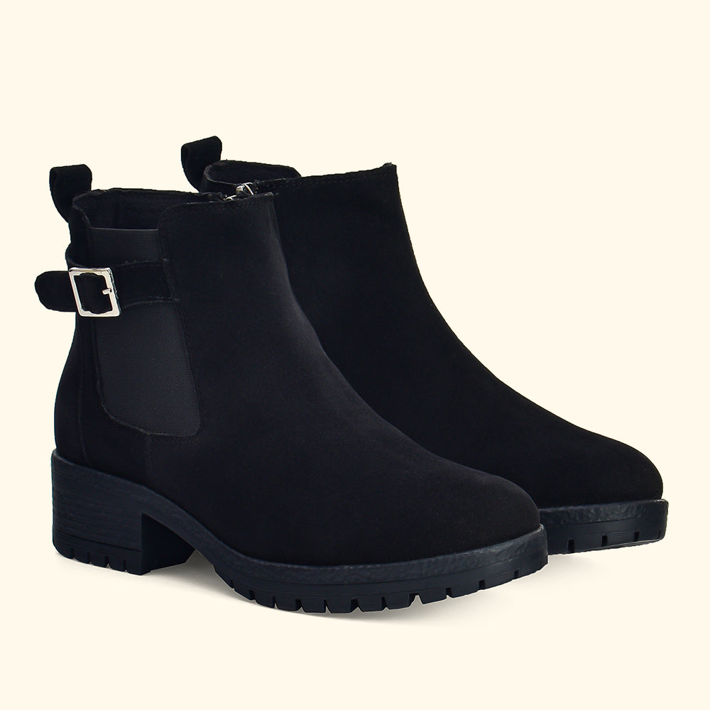 Women Chelsea Suede Boots