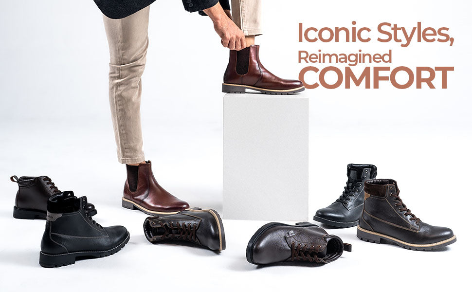 Men Chelsea Leather Boots