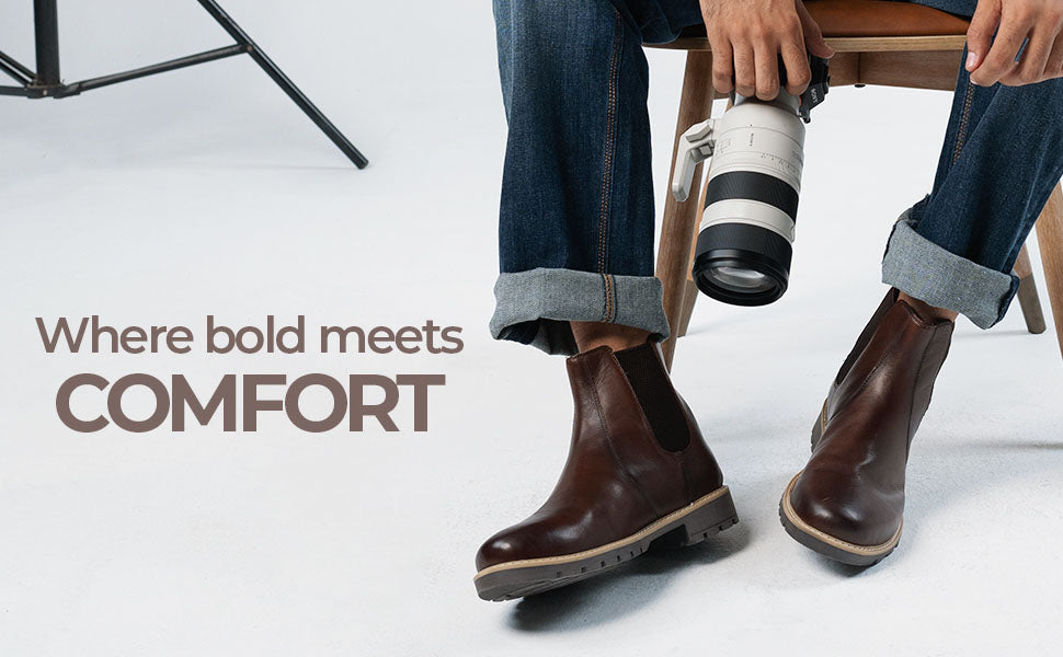 Men Chelsea Leather Boots