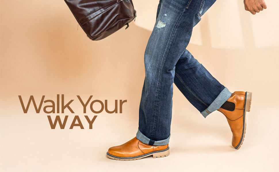 Men Chelsea Leather Boots
