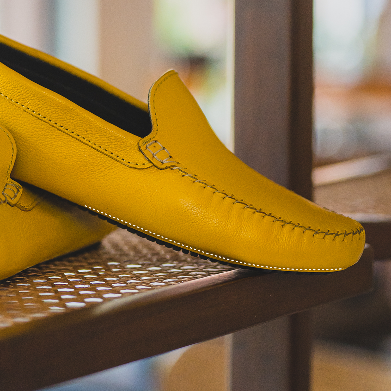 Yellow loafers men's style on sale